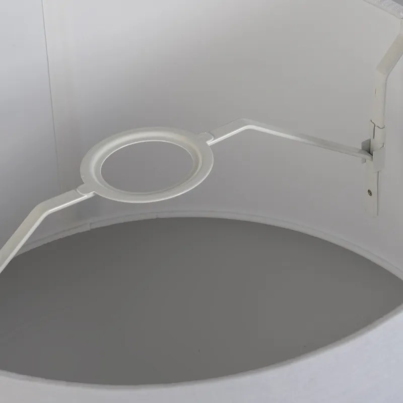 Ленен абажур сив 25/16