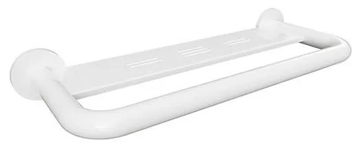 Ръкохватка с рафт 58x8 см, бяла