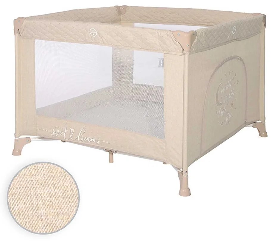 LORELLI Classic Кошара за игра SUNNY PLAYGROUND FOG BEIGE STAR