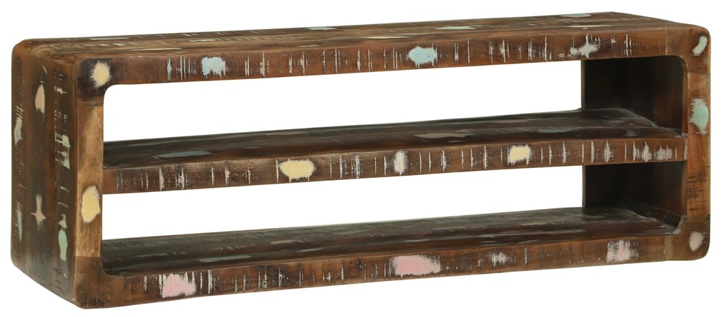 Sonata H ТВ шкаф 100x32x36 см Масивна регенерирана дървесина