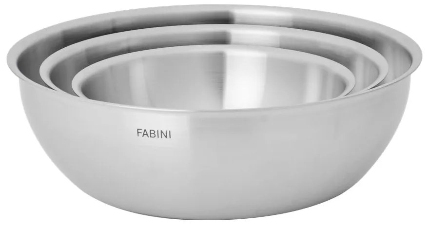 Комплект купи 3 бр. от неръждаема стомана в сребрист цвят ø 25,5 cm Lucca 3.0 – FABINI