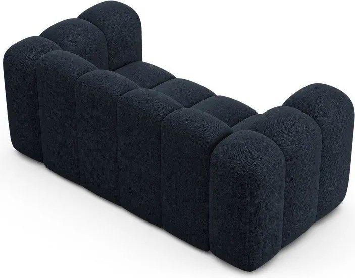 Тъмносин шенилов диван 170 cm Lupine – Micadoni