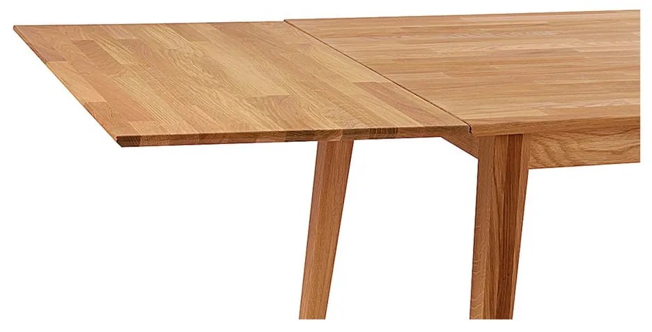 Дъбов плот за удължаване на сгъваемата дъбова маса за хранене Filippa - Rowico