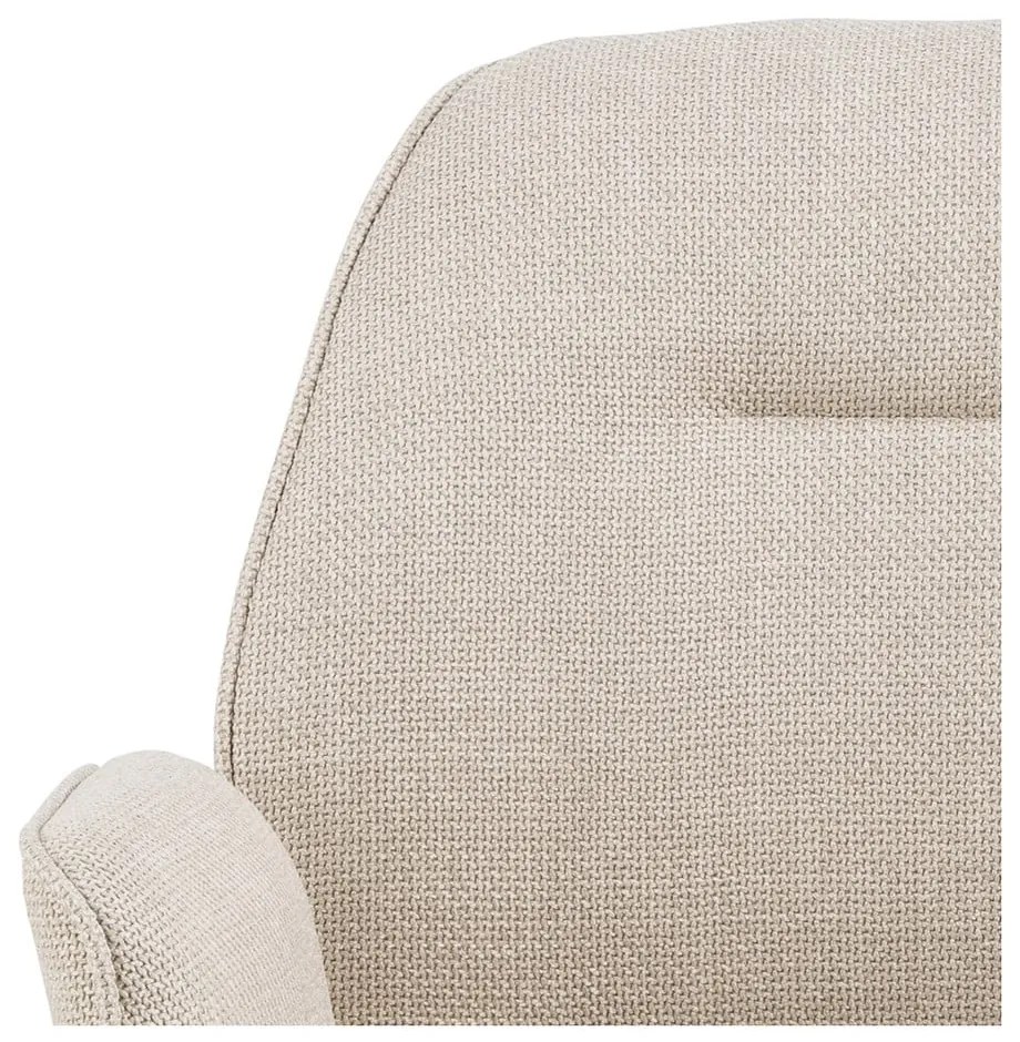 Кремав тапициран трапезен стол Aura – Actona