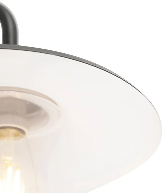 Интелигентна селска стенна лампа антрацит IP44 с WiFi E27 - Kansas