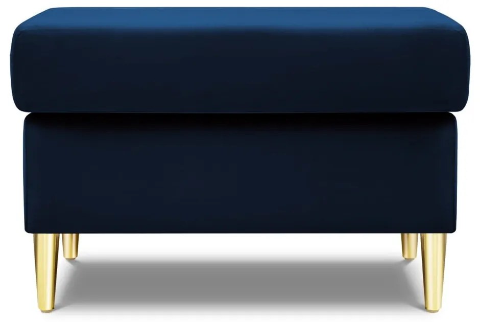 Синя кадифена табуретка Kyoto – Cosmopolitan Design