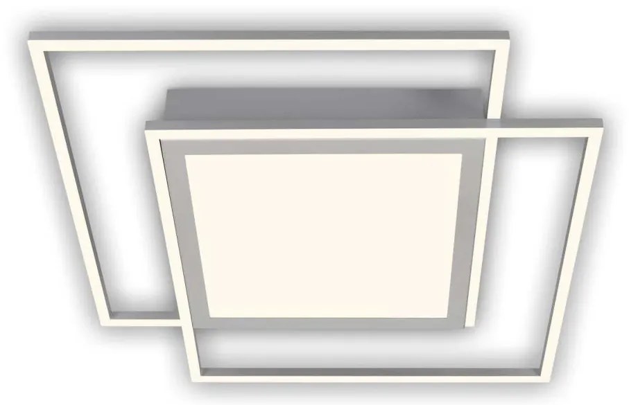 Brilo - LED таванно осветително тяло 2xLED/16W/230V + LED/19W 51,5x51,5 cm матов хром