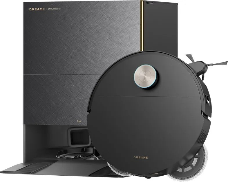 Прахосмукачка робот Dreame X60 Ultra RLX86DE, 35000 Pa, 180 мин, 0.2 л, VersaLift, OmniSight AI, Автоматично дозиране и самопочистване, Гласови команди, Черен