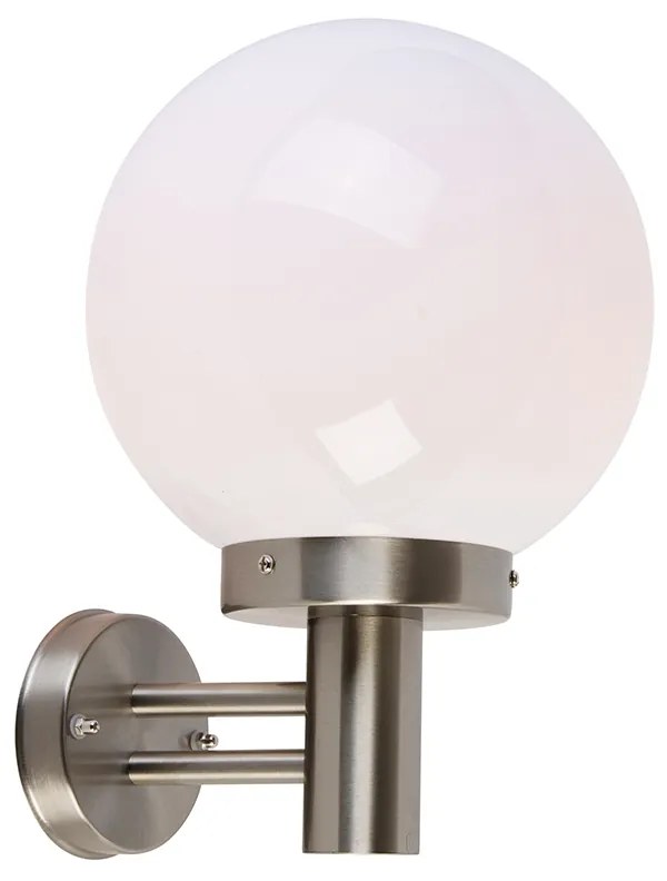 Модерна външна стенна лампа стомана неръждаема стомана IP44 - Sfera