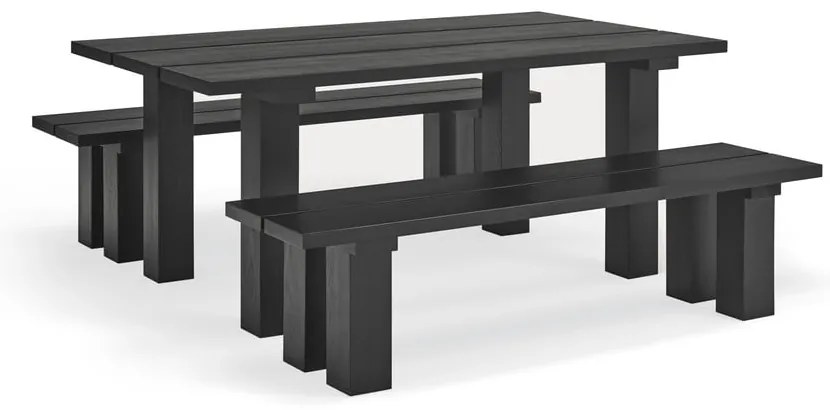 Трапезна маса с плот от борова дървесина 100x180 cm Banda - Teulat