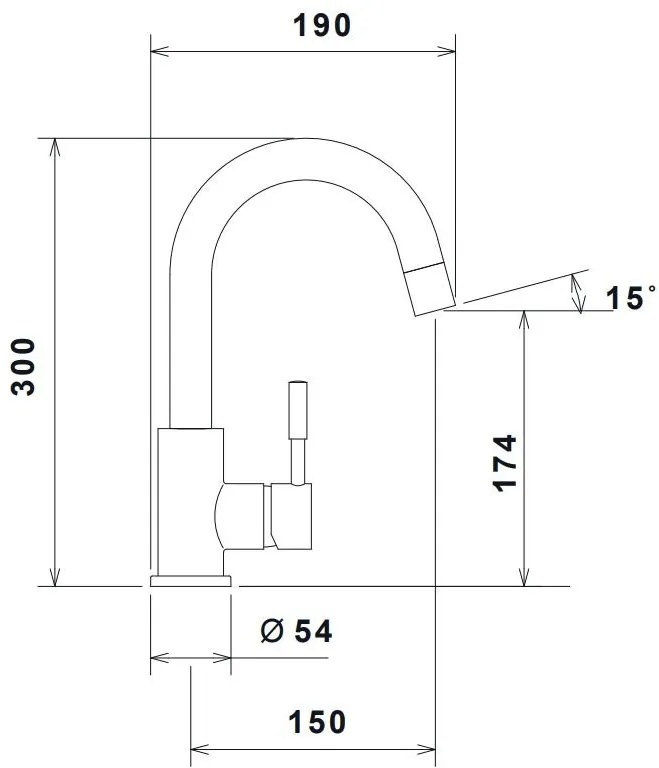 Кран за тоалетна LaTorre Tech II