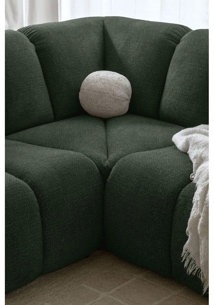 Тъмнозелен ъглов диван (десен ъгъл/L форма) Shell – Miuform