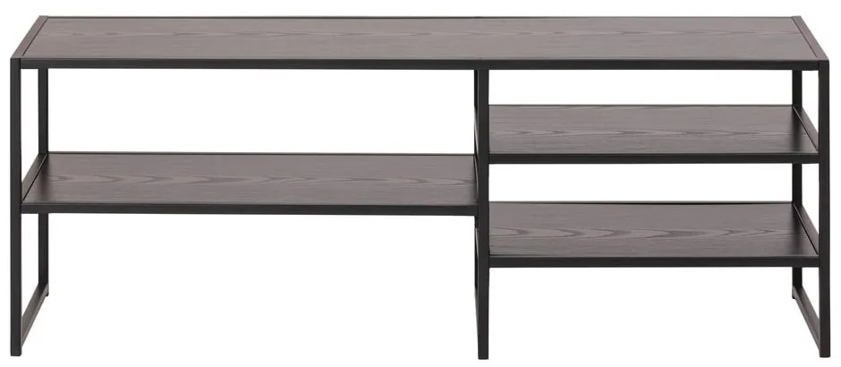 Черна телевизионна масичка от ясен 120x46 cm Seaford - Actona