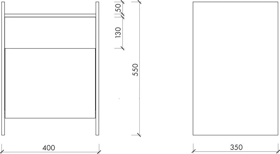 Черно нощно шкафче с рафтове Toopt – noo.ma