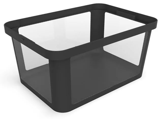 Черен пластмасов капак за кутия за съхранение 57x39x3 cm Albris – Rotho