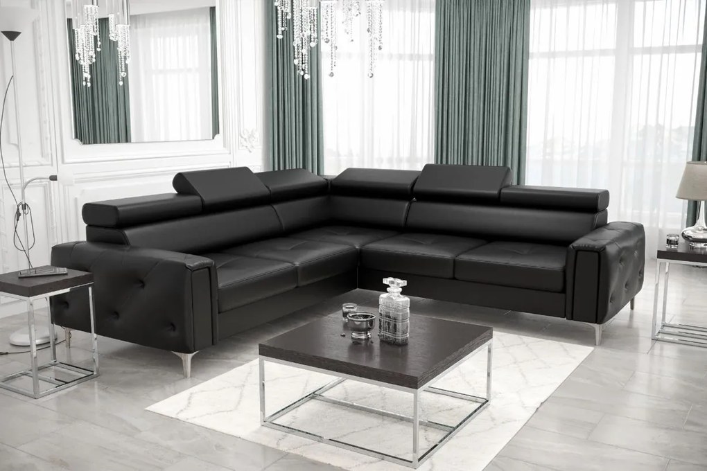 Ъглов диван Almeria I LTHR -Mauro-Left