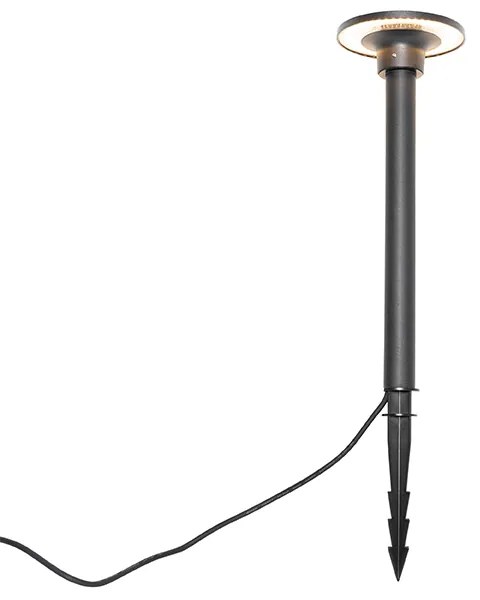 Модерен шип прожектор черен с LED IP54 - Skyf