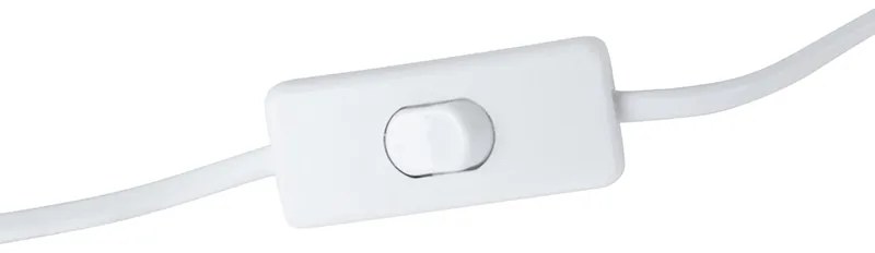 Ретро настолна лампа бяла с бронз 38 см - Milou