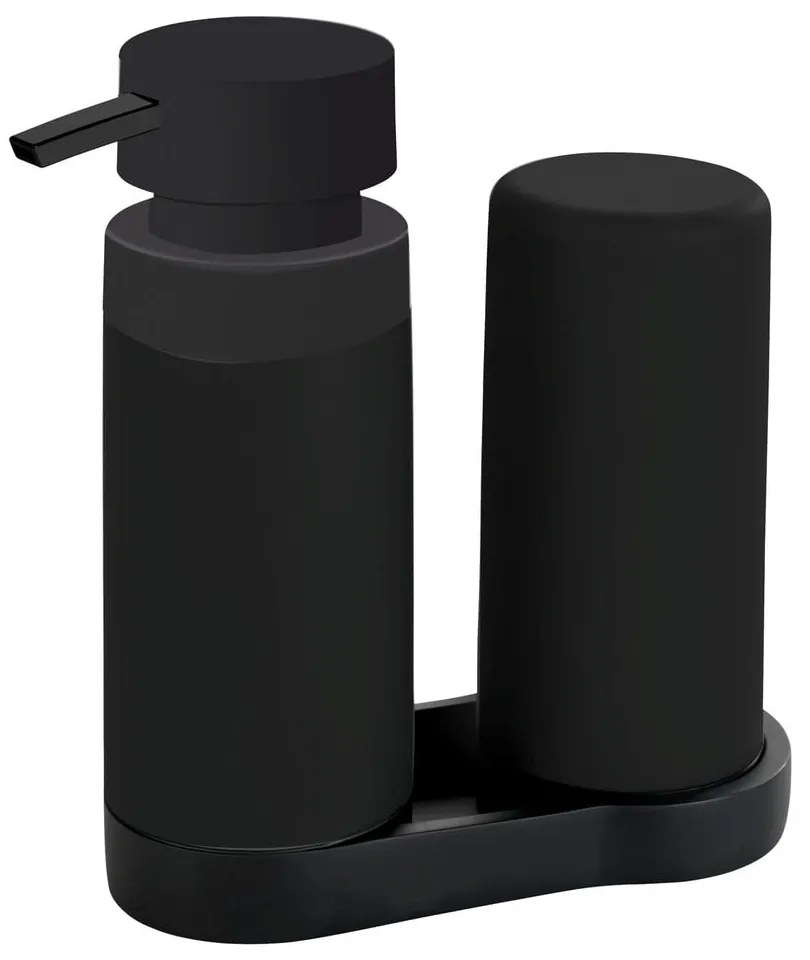 Черна стойка с дозатор за препарат Easy Squeez-e - Wenko