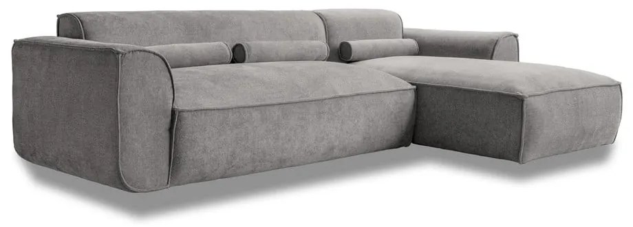 Светлосив ъглов диван (десен ъгъл) Flex Felix – Miuform