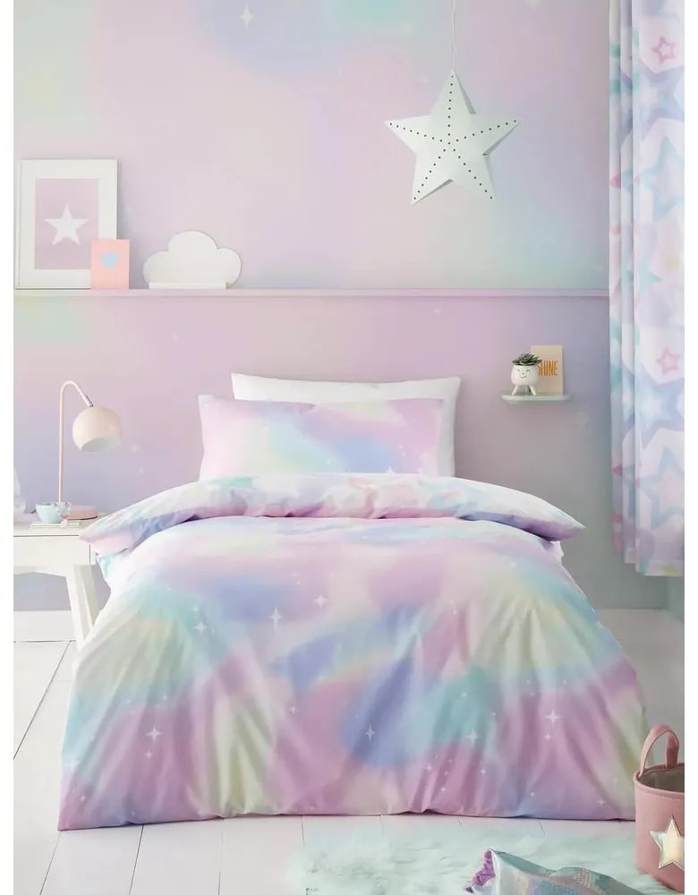 Единично детско спално бельо 135x200 cm Ombre Stars – Catherine Lansfield