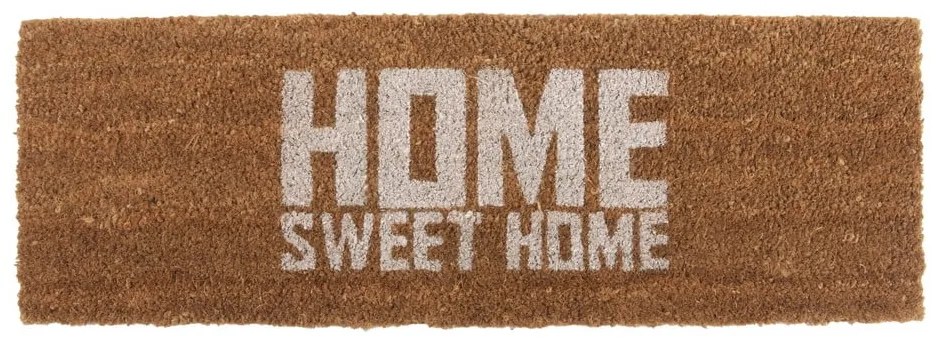 Изтривалка за врата с бял надпис Home Sweet Coir, 75 x 26 cm Home Sweet Home - PT LIVING