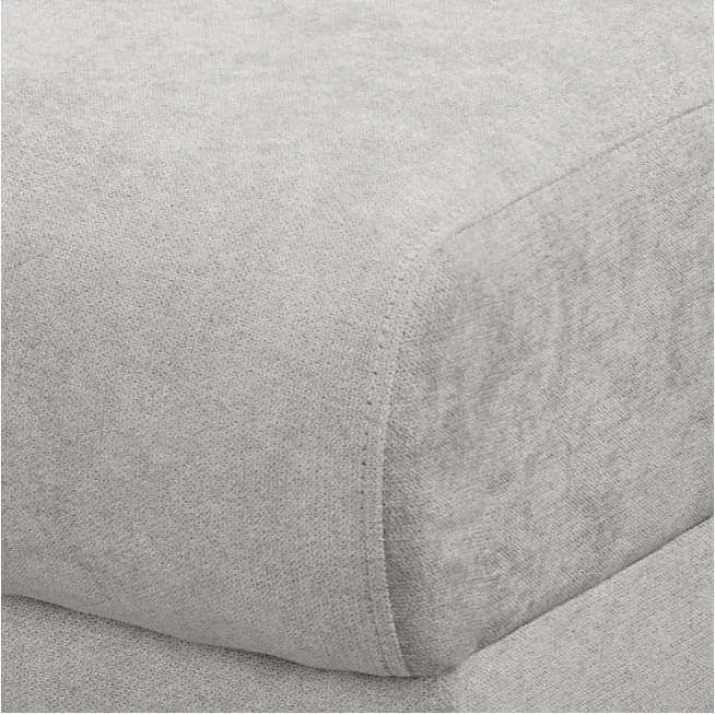 Светлосив ъглов диван (десен ъгъл) Beata - Ropez