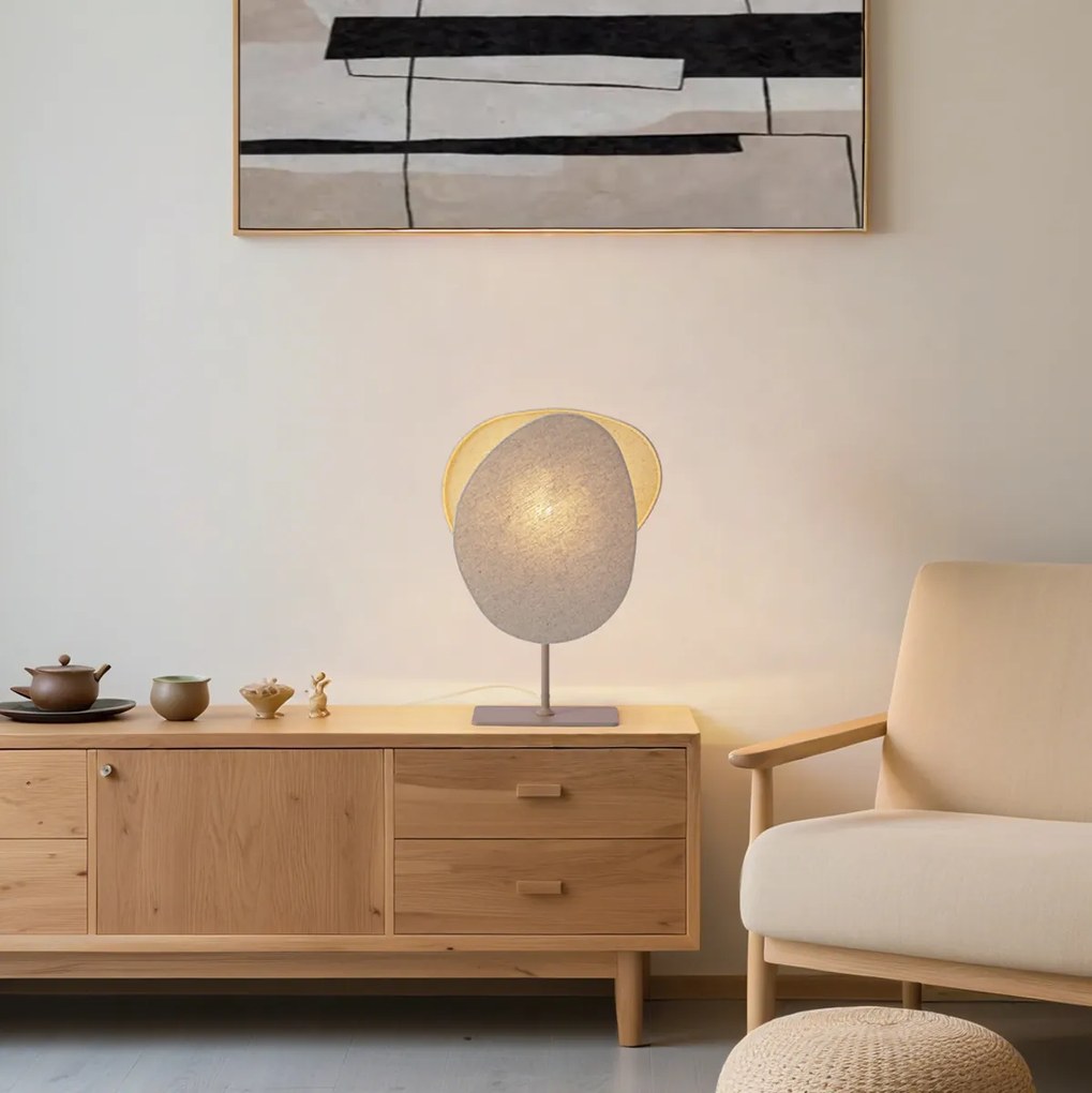 Japandi настолна лампа бежова - Organica