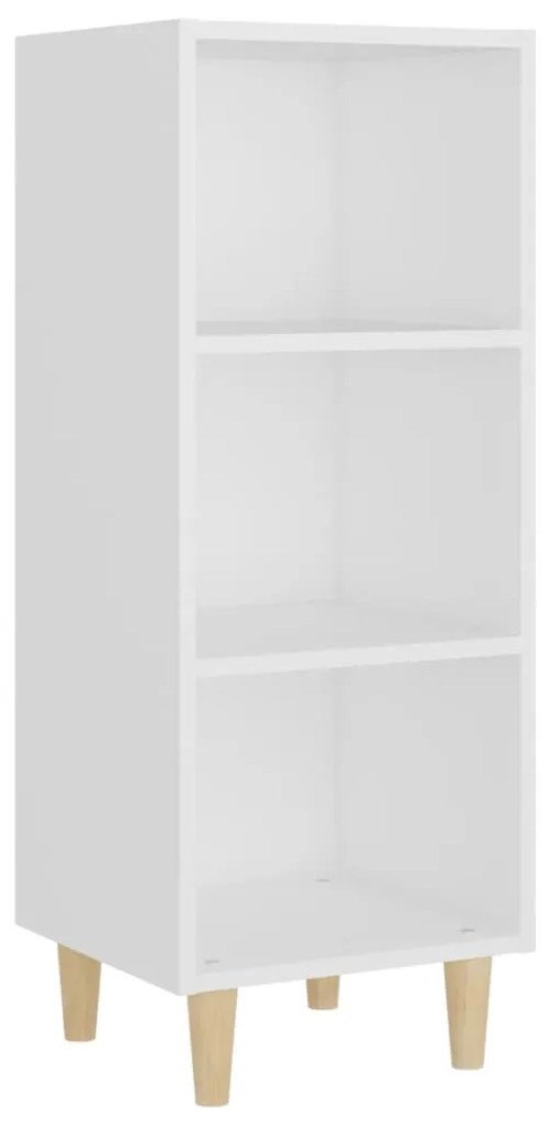 812375 vidaXL Сайдборд, бял, 34,5x32,5x90 см, инженерно дърво