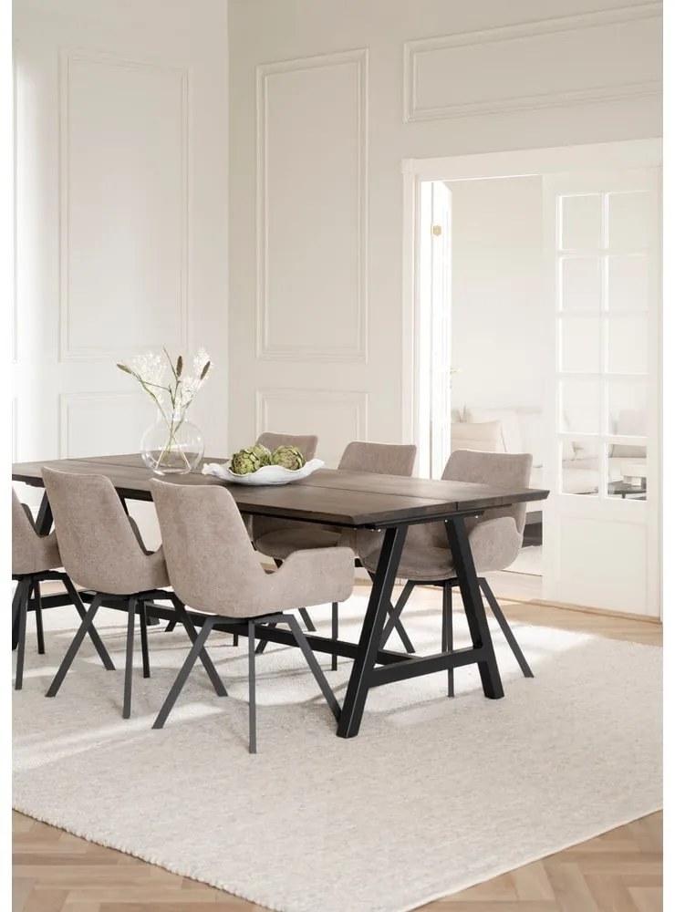 Бежови тапицирани трапезни столове в комплект 2 бр. Norwell – Rowico