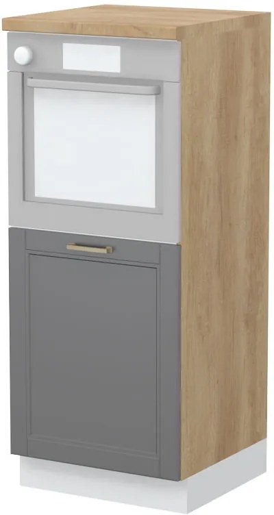 Подов шкаф за фурна Висок Tahoma K14-60-1KR-Oak - Graphite