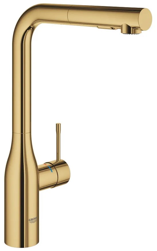 Кухненски кран Grohe Essence New със спирала-Gold Glossy