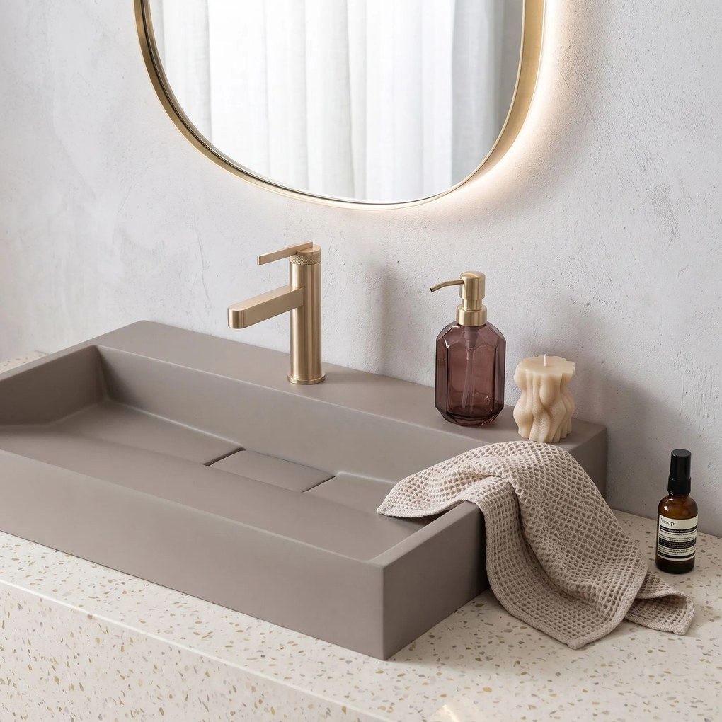 Мивка от конгломерат Rea GOYA TAUPE 60CM