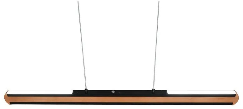 Черно и естествено LED висящо осветително тяло Deacon – Trio