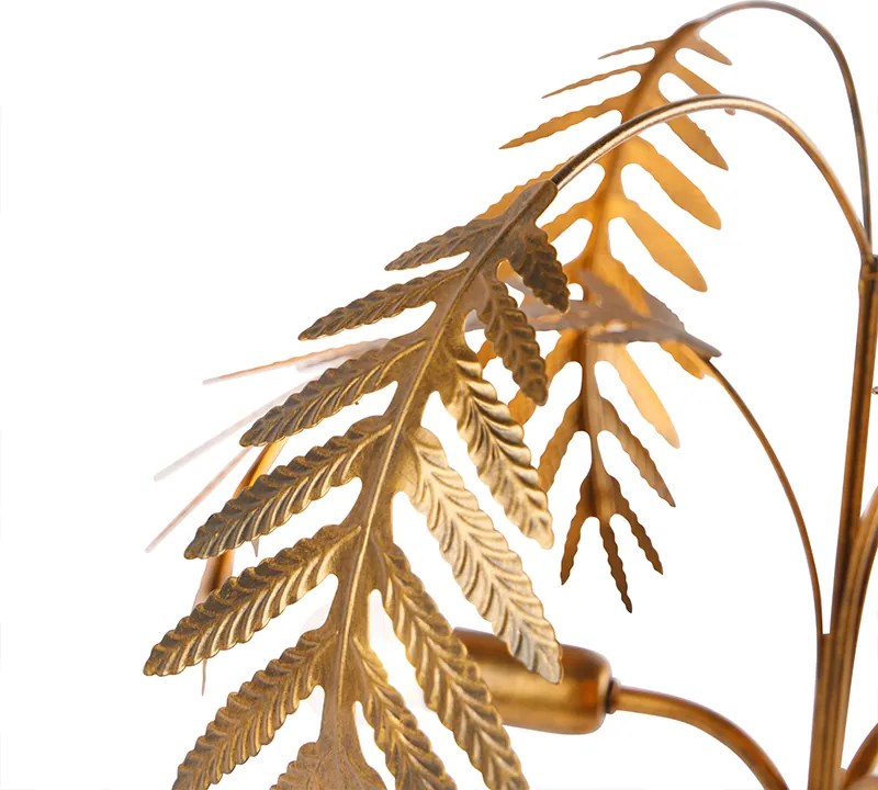 Арт Деко настолна лампа злато 3-светлина - Botanica