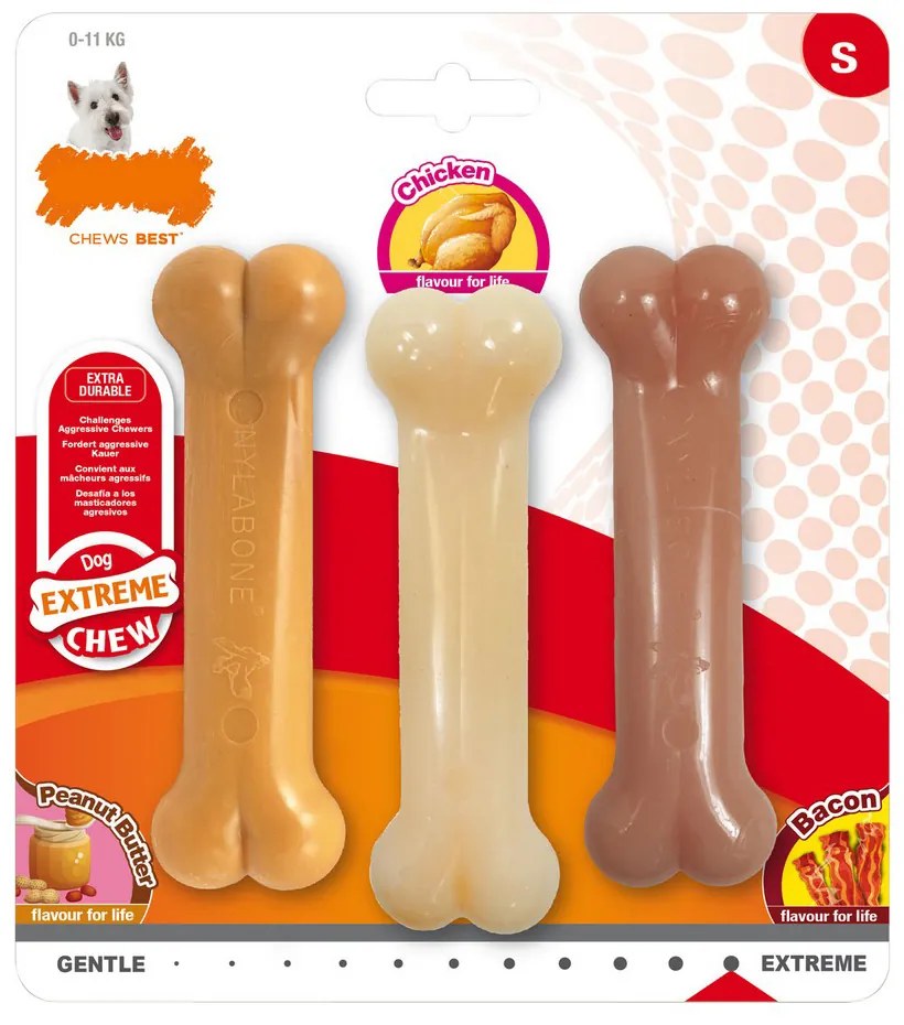 Dog teether Nylabone Extreme, Размер S, 3 броя