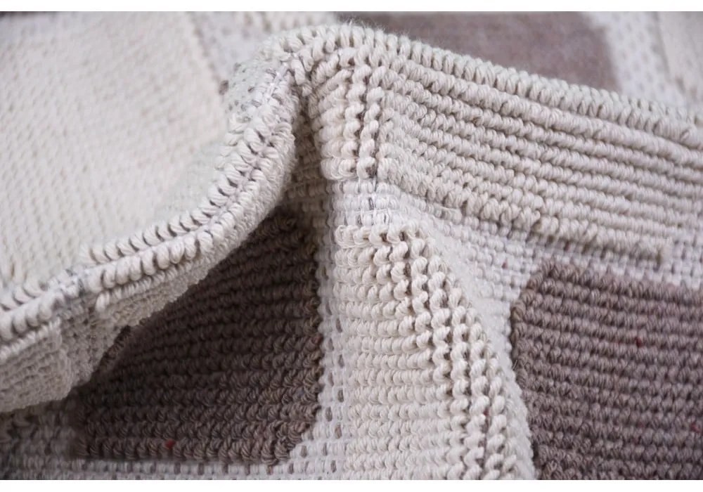 Бежов памучен килим , 80 x 150 cm Mozaik - Vitaus