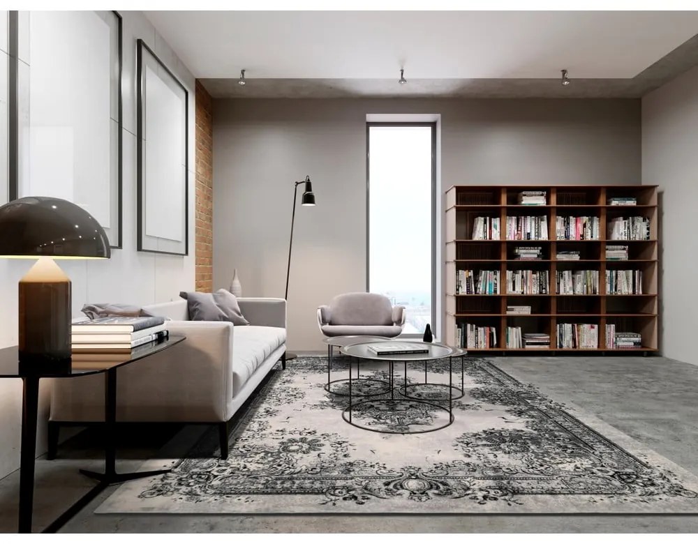 Сив вълнен килим 200x300 cm Meri - Agnella