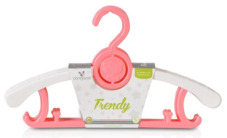 Cangaroo  -  Телескопични закачалки за дрехи Trendy розов
