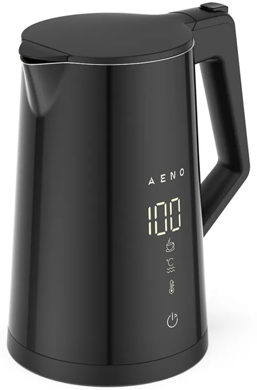AENO Electric Kettle EK7S Smart: 1850-2200W, 1.7L, Strix, Double-walls, Temperature Control, Keep warm Function, Control via Wi-Fi, LED-display, Non-heating body, Auto Power Off, Dry tank Protection