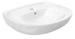 Мивка за баня FAYANS MIRA H8132520001041, стенен монтаж, с отвор за смесител и преливник, порцелан, бял, 55x45.5x18см