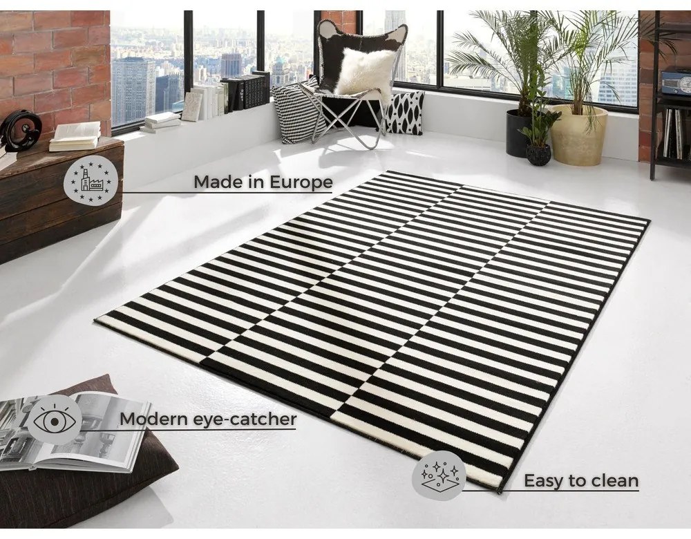 Черен/кремав килим 200x290 cm Gloria – Hanse Home