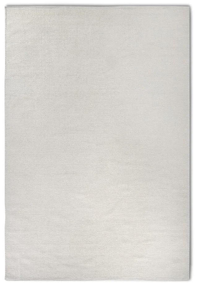 Кремав ръчно изработен килим със смес от вълна 60x90 cm Pradesh Natural White – Elle Decoration