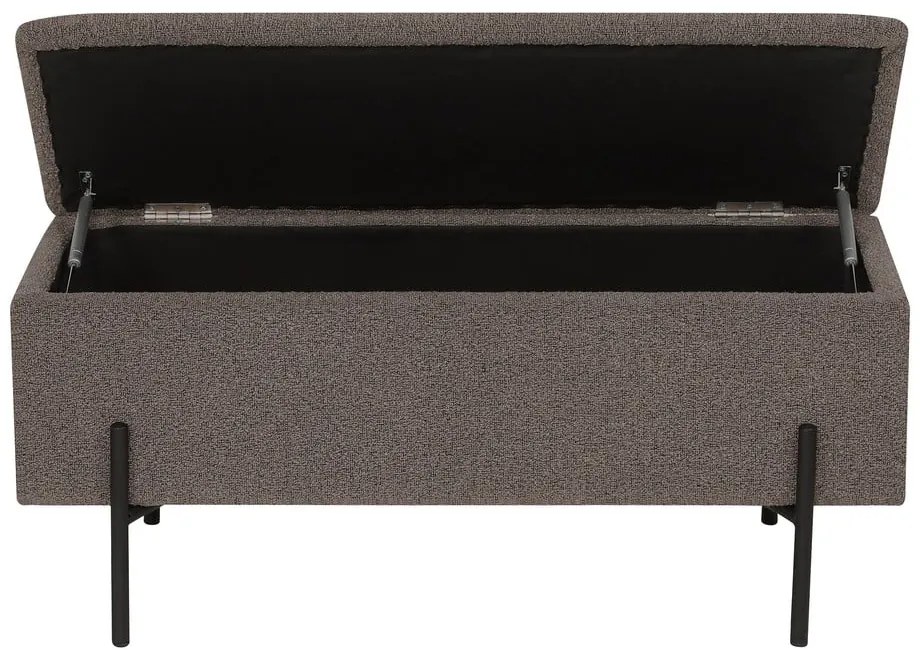 Кафява пейка от прежда с примки от букле Watford – House Nordic