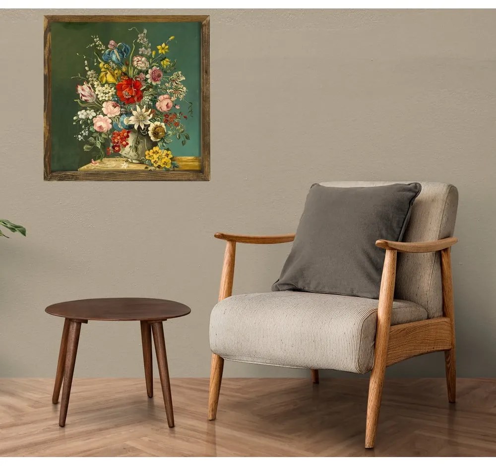 Картина за стена Vintage Flowers, 50 x 50 cm - Evila Originals