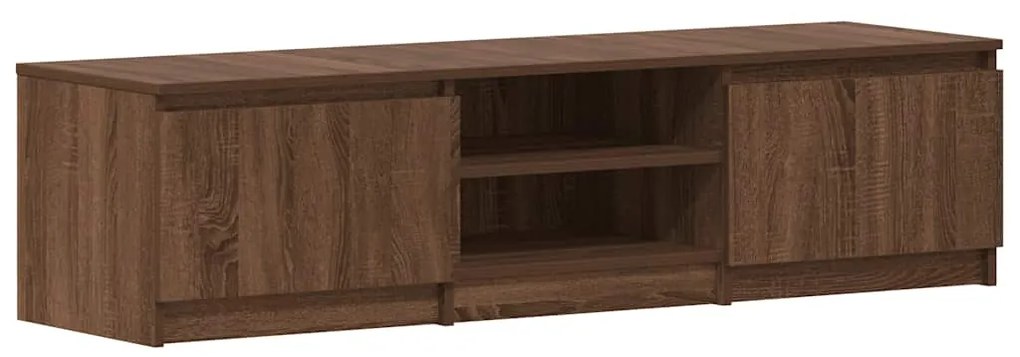 815359 vidaXL ТВ шкаф, кафяв дъб, 140x40x35,5 см, инженерно дърво