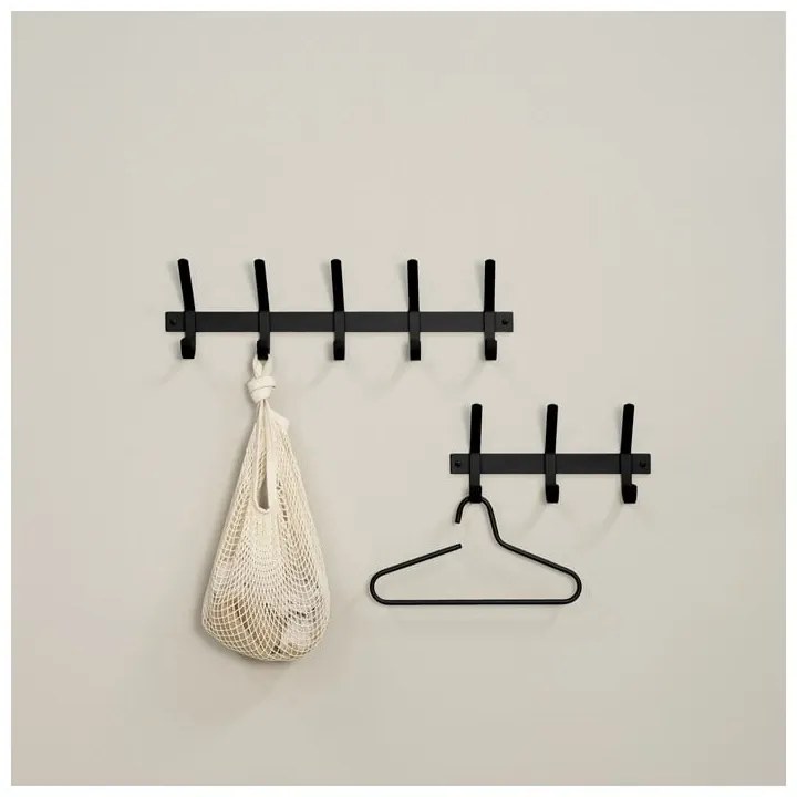 Черна метална стенна закачалка Dexter - Spinder Design