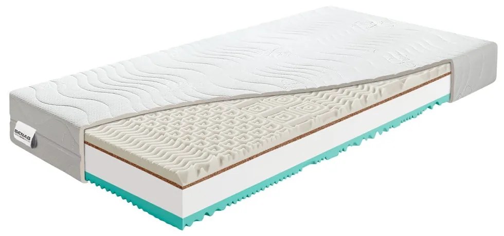 Твърд/средно твърд матрак с пяна с две лица 90x200 cm Visco Touch – BENAB