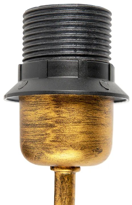 Винтидж стенна лампа златиста без абажур - Matt