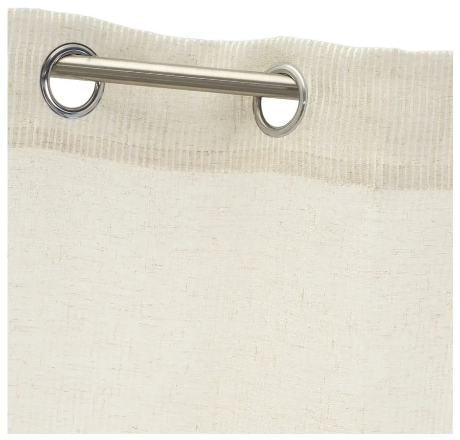 Бежова завеса със смес от лен 140x260 cm Fifties – Casa Selección